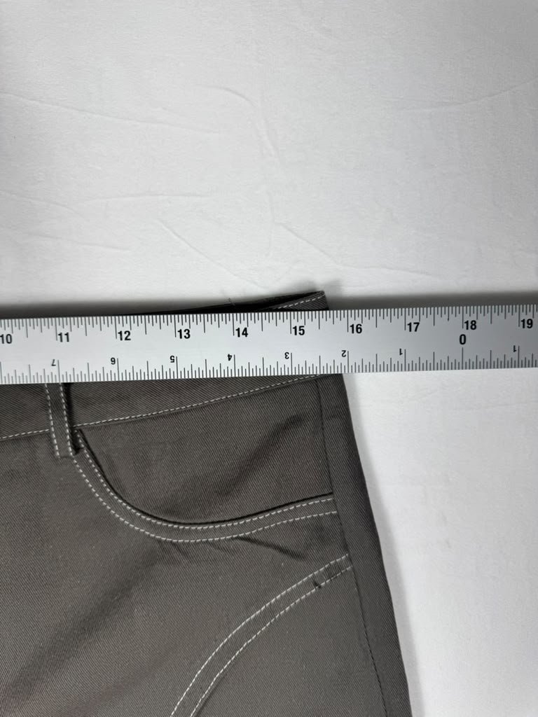 Nwt Solado Design Straight Leg Pants Taupe Contrast Stitch M — image 5 of 8